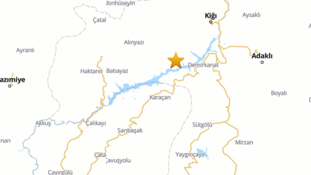 Bingöl’de 4.3 büyüklüğünde deprem