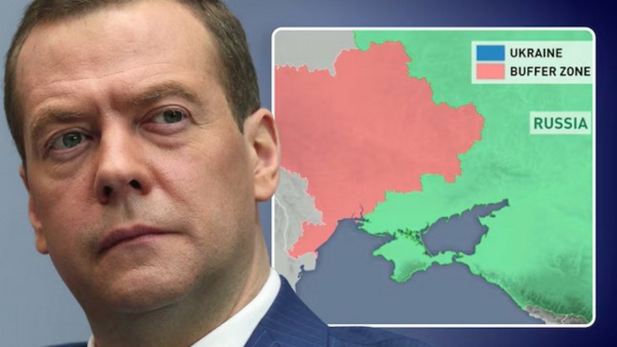 Medvedev: Askeri yardım devam ederse, tüm Ukrayna tampon bölge olur